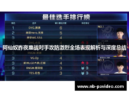 阿仙奴昨夜鏖战对手攻防激烈全场表现解析与深度总结